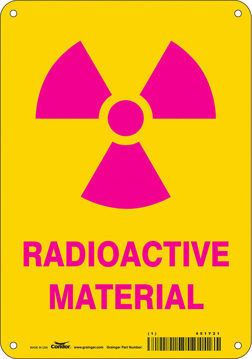 Safety Sign 10 in x 7 in Polyethylene