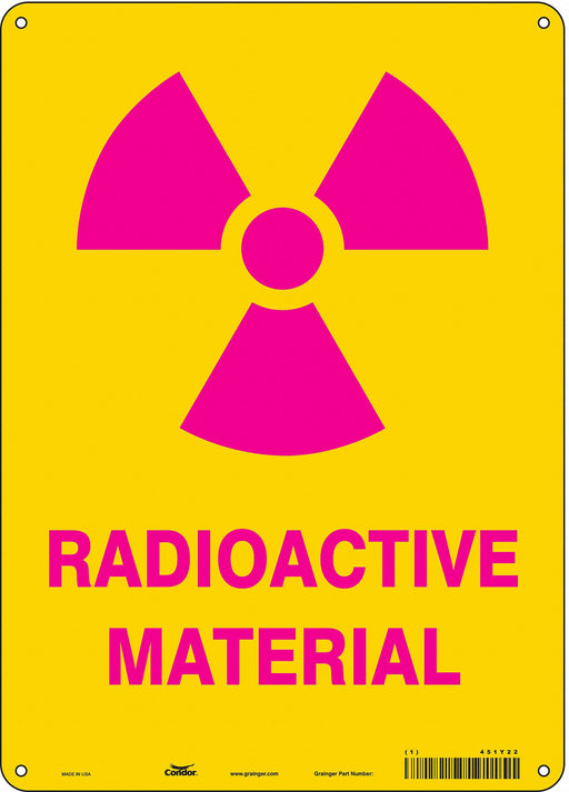 Safety Sign 14 in x 10 in Polyethylene