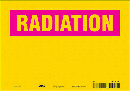 Safety Sign 7 in x 10 in Vinyl