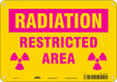 Radiation Safety Sign 7 x 10 Aluminum