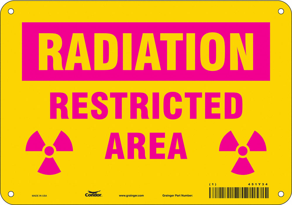 Safety Sign 7 inx10 in Polyethylene