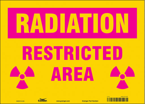Safety Sign 10 in x 14 in Vinyl