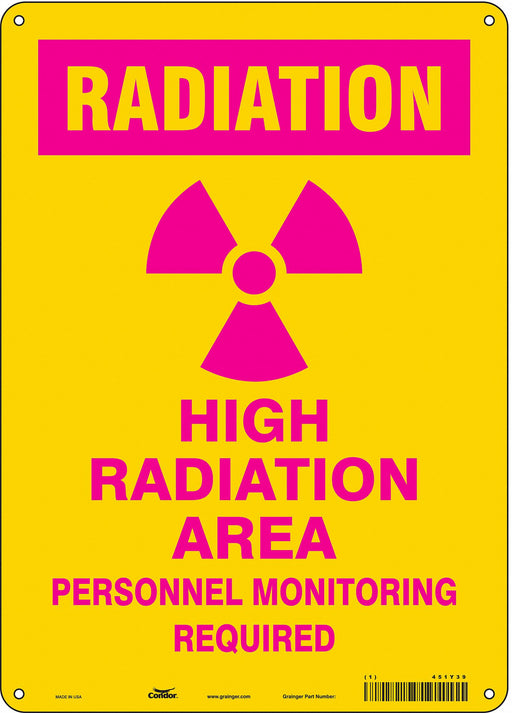 Safety Sign 14 in x 10 in Aluminum