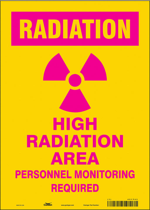Safety Sign 14 inx10 in Vinyl