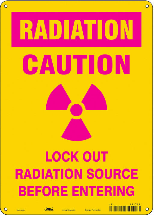 Safety Sign 14 in x 10 in Polyethylene