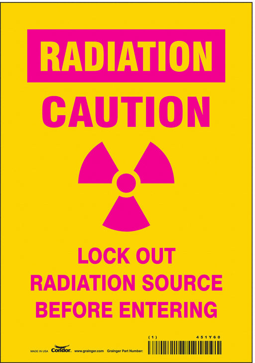 Safety Sign 10 inx7 in Vinyl