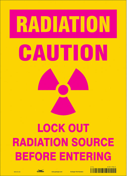 Safety Sign 14 inx10 in Vinyl