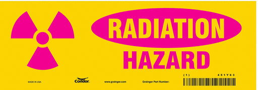 Safety Sign 3 1/2 in x 10 in Vinyl