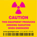 Safety Sign 2 1/4 in x 2 1/4 in Vinyl