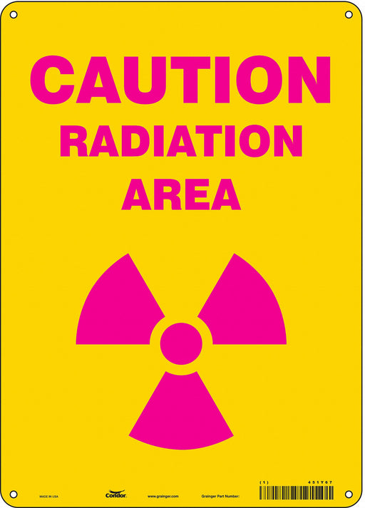 Safety Sign 14 inx10 in Aluminum