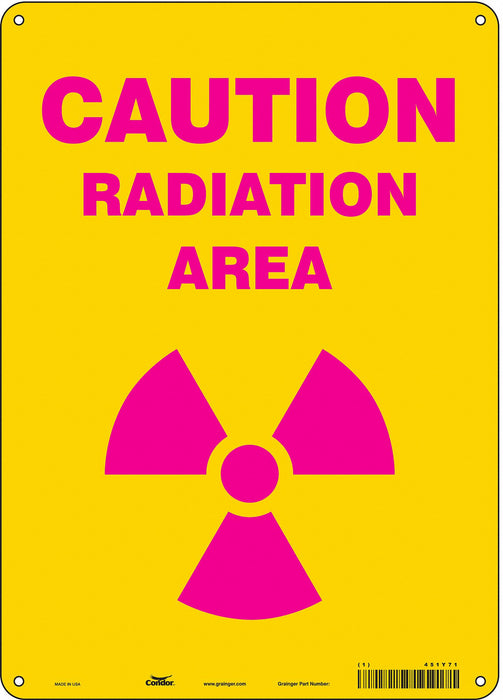 Safety Sign 14 inx10 in Polyethylene