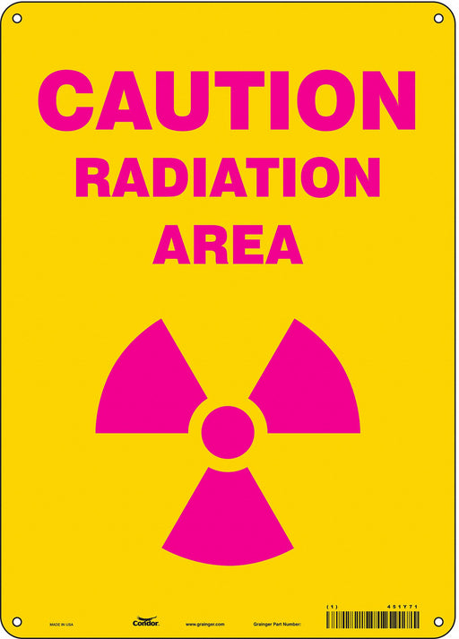 Safety Sign 14 inx10 in Polyethylene
