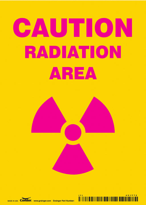 Safety Sign 7 inx5 in Vinyl