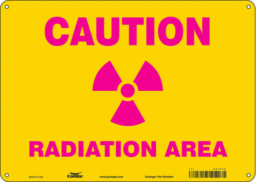 Safety Sign 10 inx14 in Aluminum