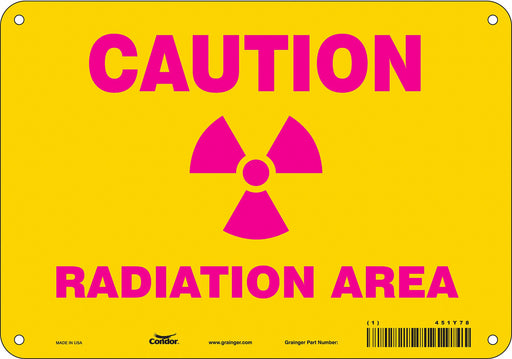 Safety Sign 7 inx10 in Polyethylene