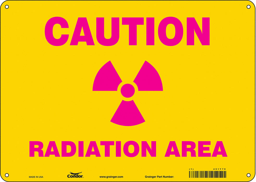 Safety Sign 10 inx14 in Polyethylene