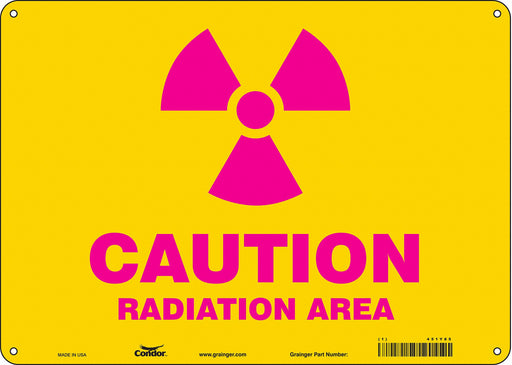 Safety Sign 10 inx14 in Polyethylene