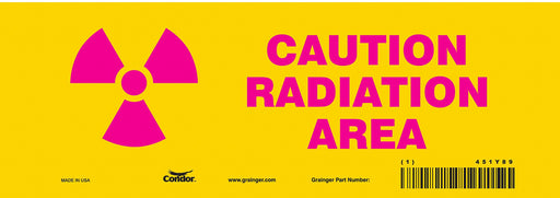 Safety Sign 3 1/2 in x 10 in Vinyl