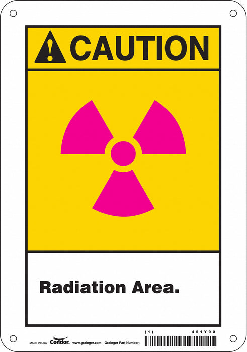 Safety Sign 10 inx7 in Aluminum