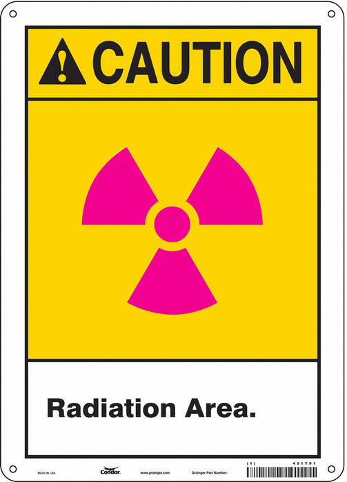 Safety Sign 14 in x 10 in Aluminum