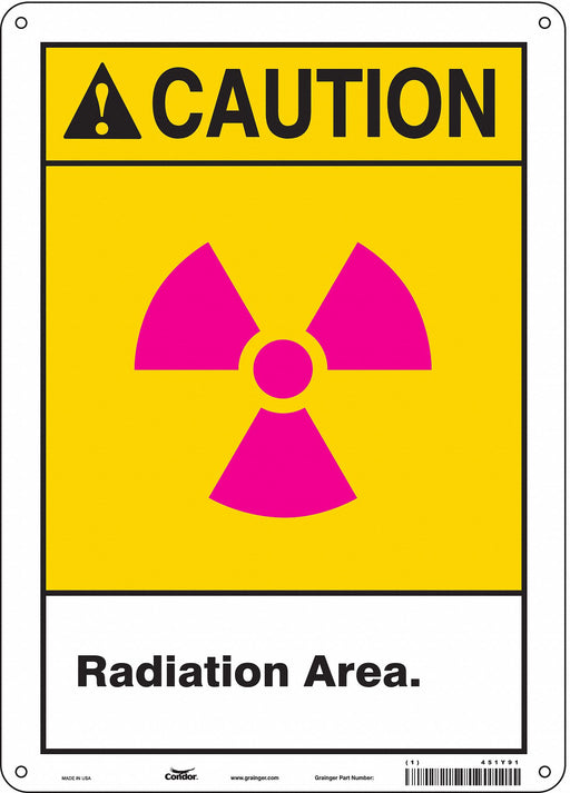 Safety Sign 14 in x 10 in Aluminum