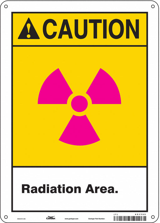 Safety Sign 14 in x 10 in Polyethylene