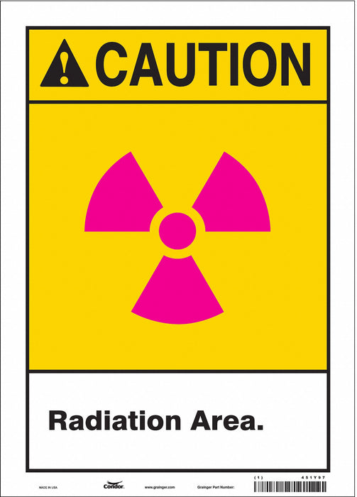 Safety Sign 14 in x 10 in Vinyl