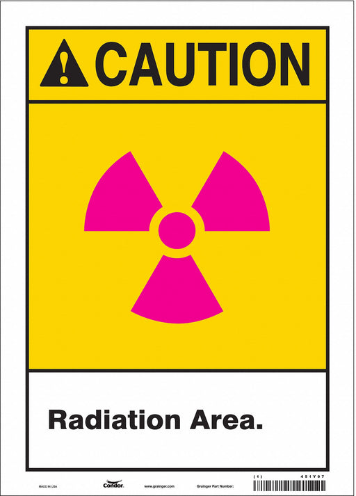 Safety Sign 14 in x 10 in Vinyl