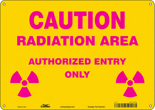 Safety Sign 10 inx14 in Aluminum