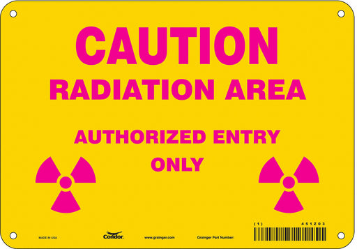 Safety Sign 7 inx10 in Polyethylene