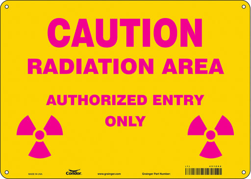 Safety Sign 10 inx14 in Polyethylene