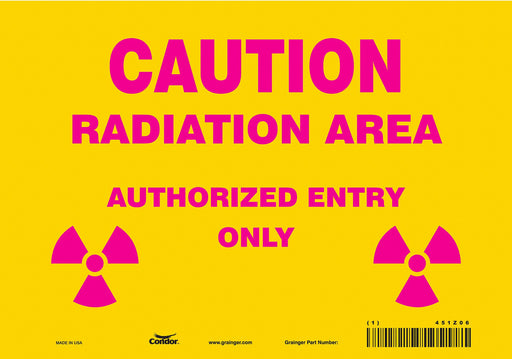 Safety Sign 7 inx10 in Vinyl