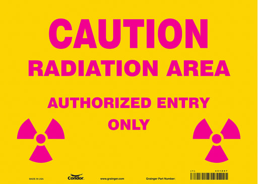 Safety Sign 10 in x 14 in Vinyl