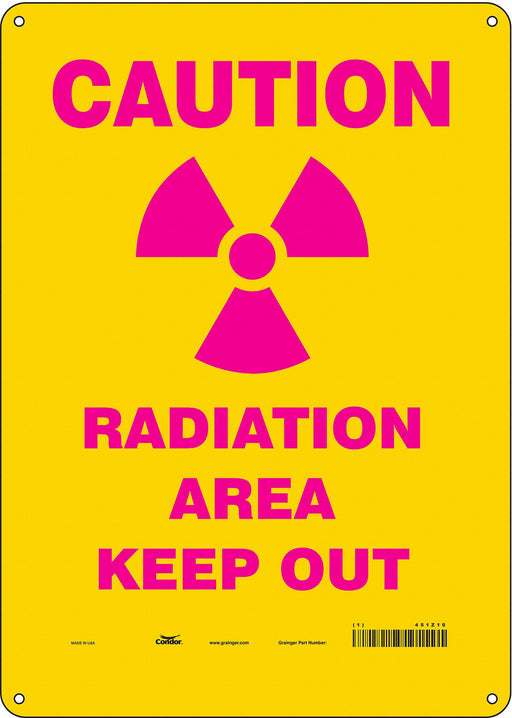 Safety Sign 14 in x 10 in Aluminum