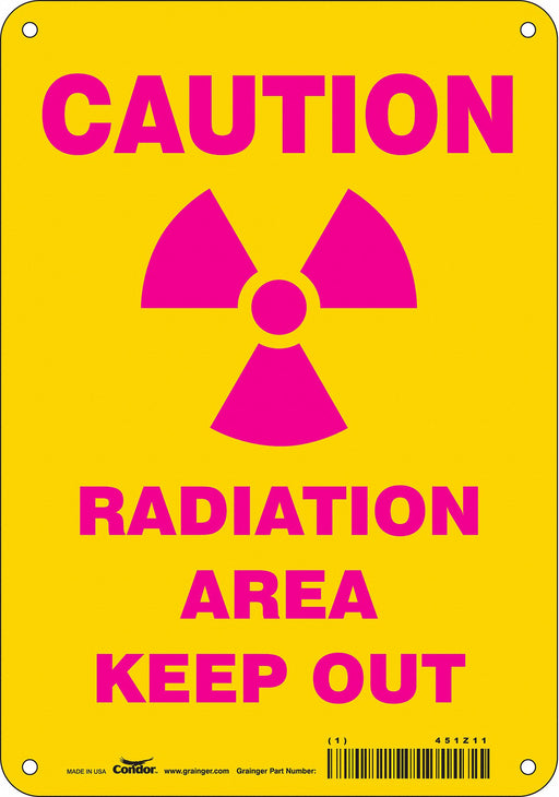 Safety Sign 10 in x 7 in Polyethylene