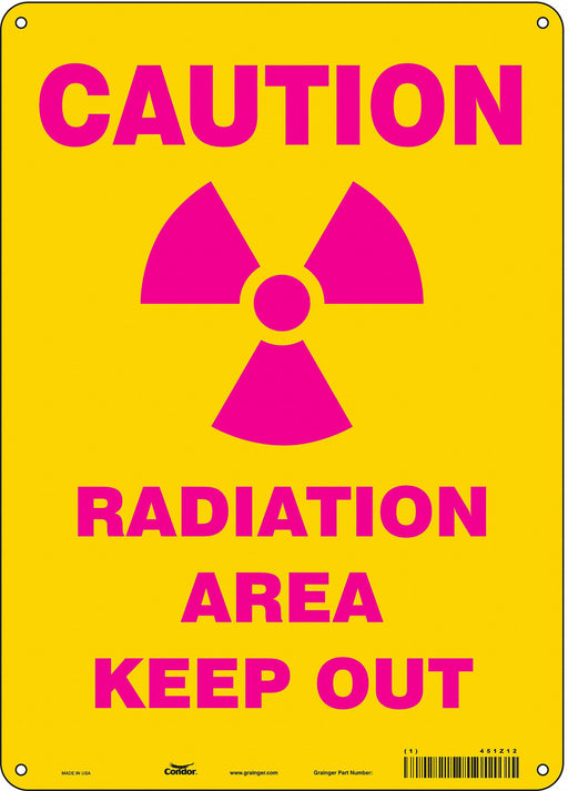 Safety Sign 14 inx10 in Polyethylene