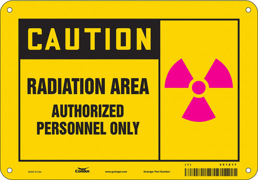Safety Sign 7 inx10 in Polyethylene