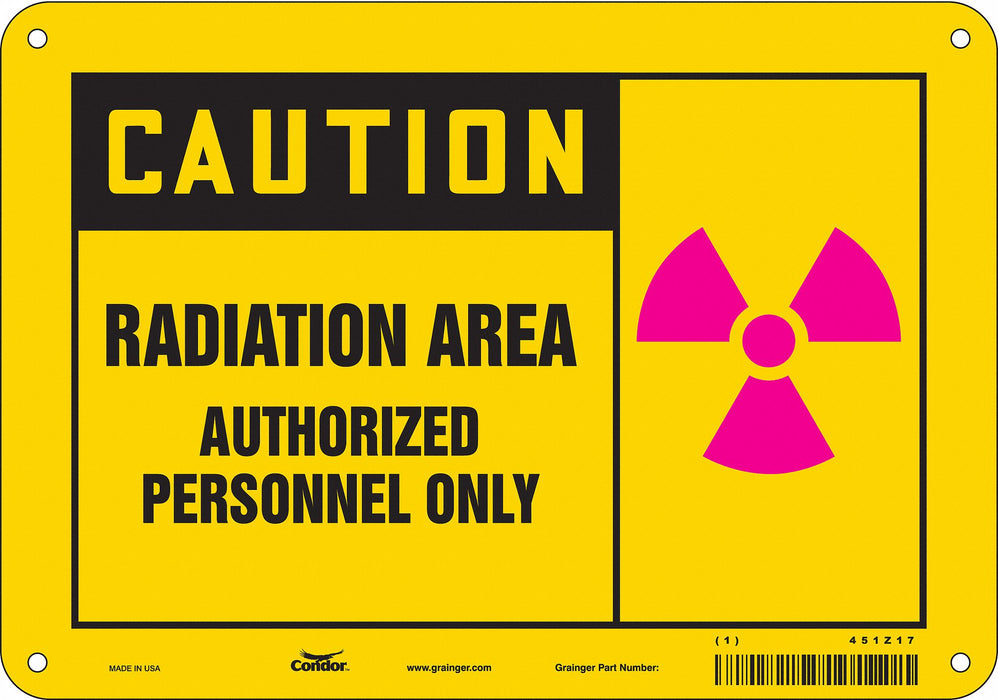 Safety Sign 7 inx10 in Polyethylene