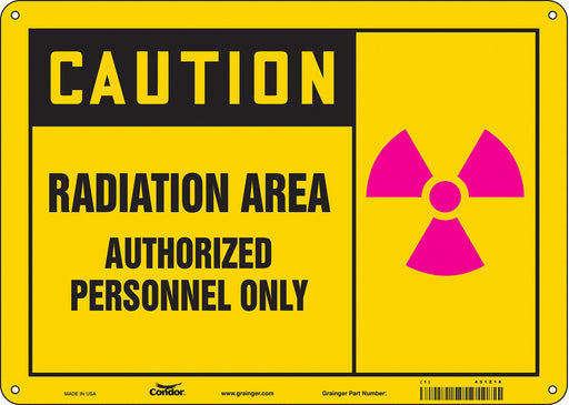 Safety Sign 10 inx14 in Polyethylene