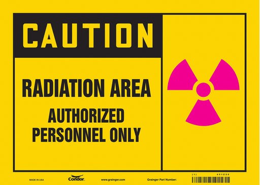 Safety Sign 10 inx14 in Vinyl