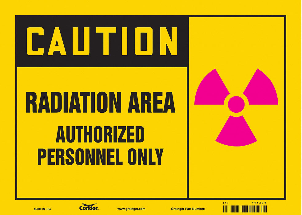 Safety Sign 10 inx14 in Vinyl
