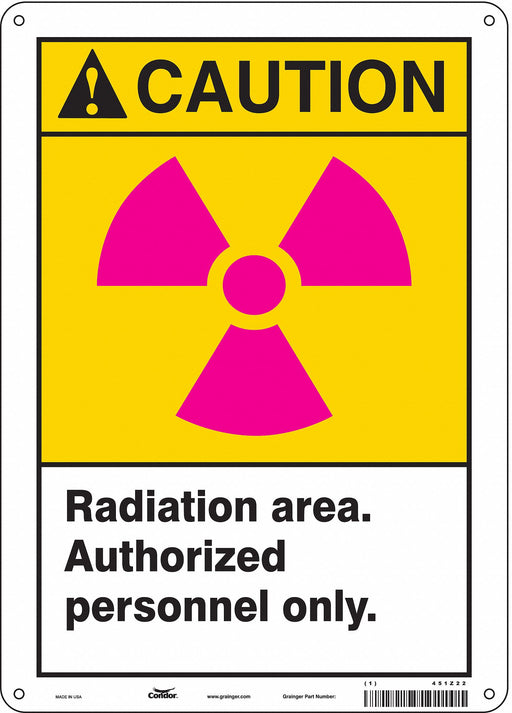 Safety Sign 14 in x 10 in Aluminum