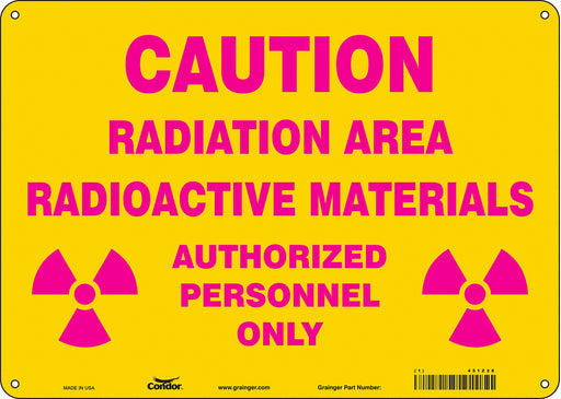 Safety Sign 10 inx14 in Aluminum