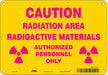 Safety Sign 7 inx10 in Polyethylene