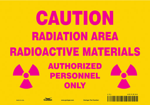 Safety Sign 7 inx10 in Vinyl