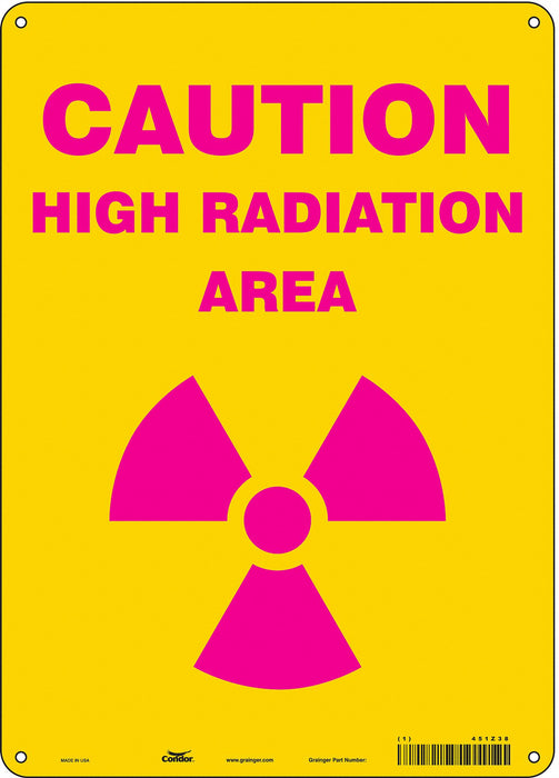Safety Sign 14 inx10 in Aluminum