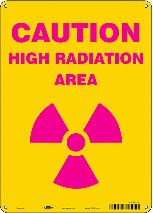 Safety Sign 14 inx10 in Aluminum