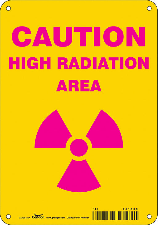 Safety Sign 10 inx7 in Polyethylene