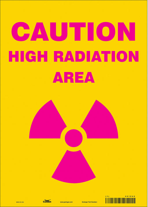 Safety Sign 14 inx10 in Vinyl