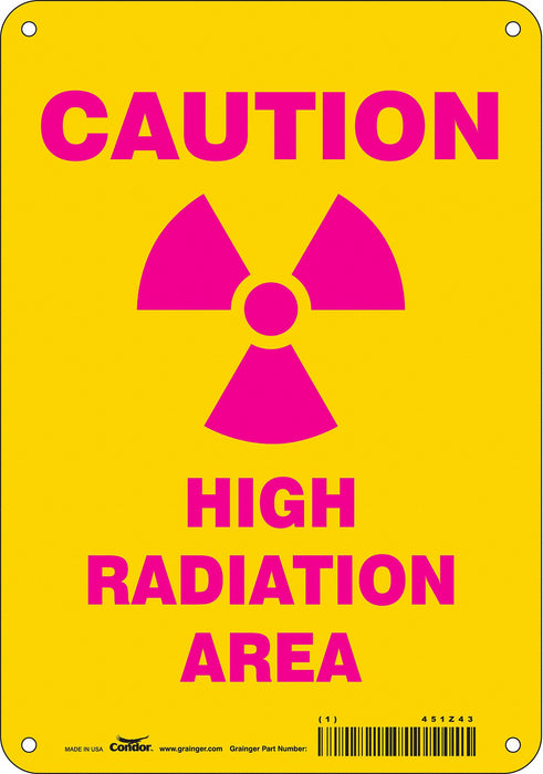 Safety Sign 10 inx7 in Aluminum